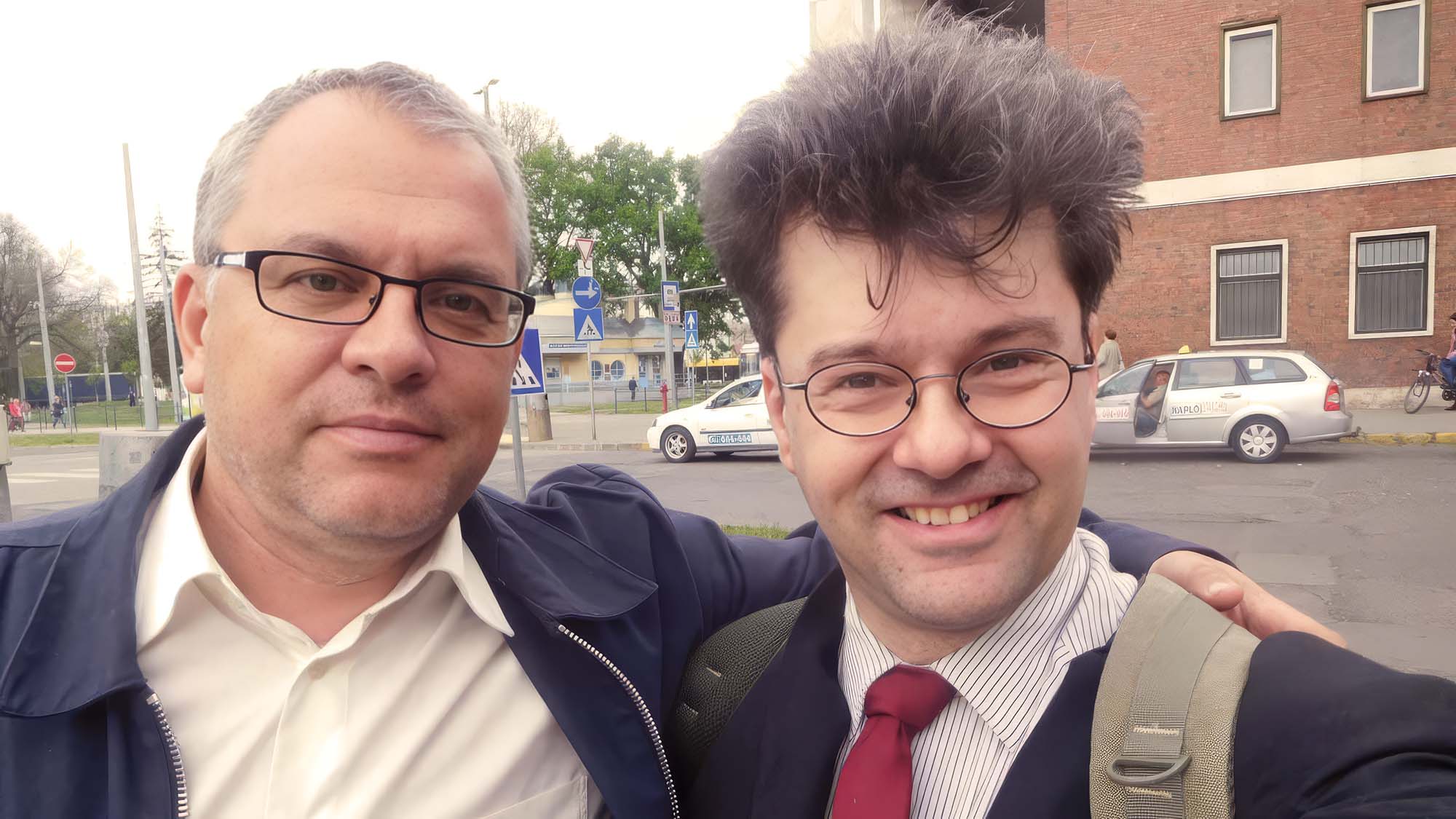 A szerző és ZZ - Fotó: a szerző archívuma