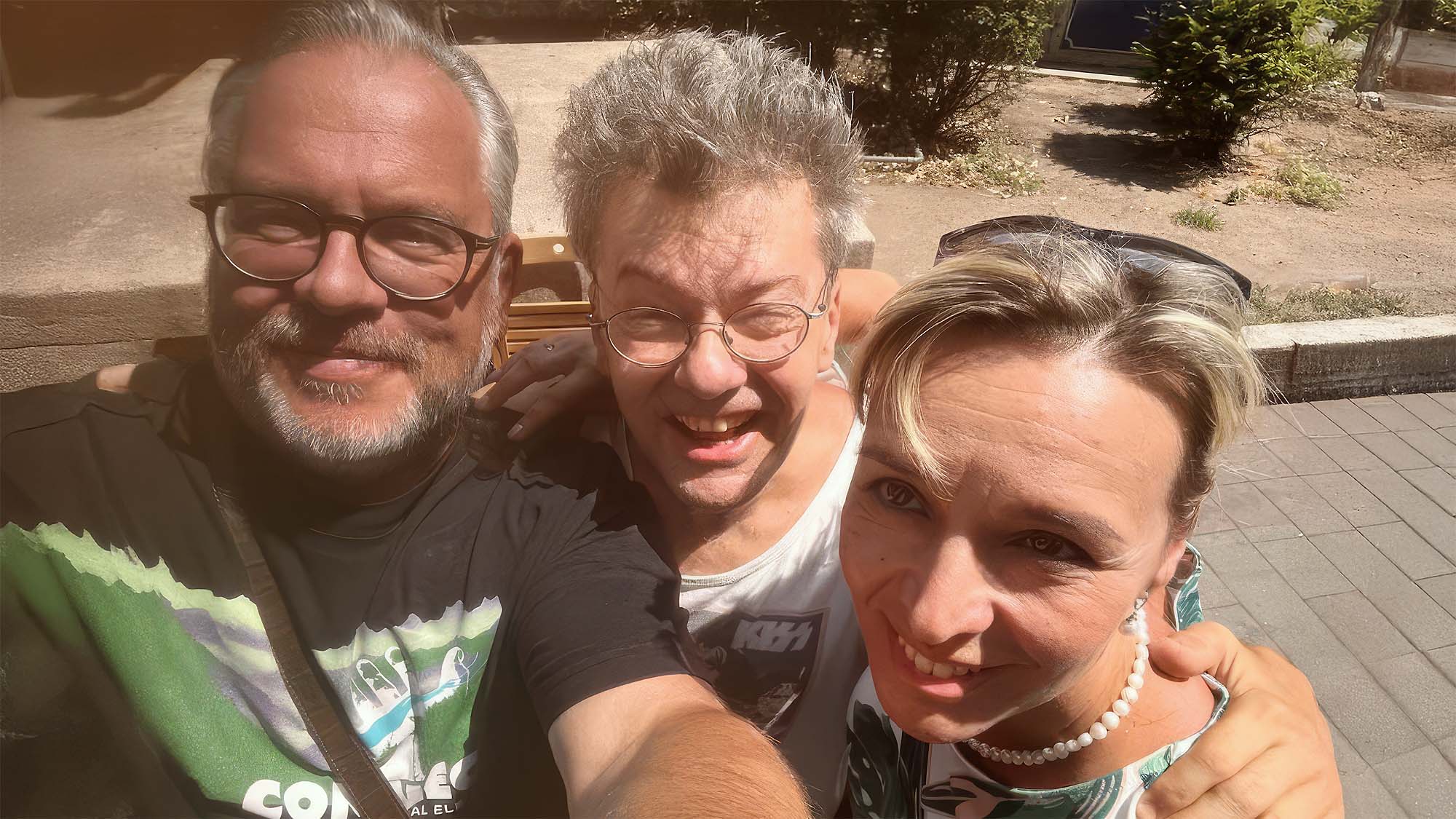 A szerző feleségével és ZéZével - Fotó: a szerző archívuma